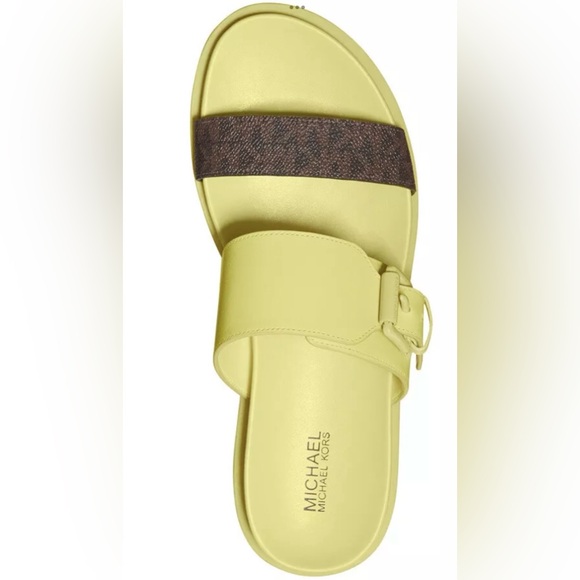 Michael Michael Kors Bo Slide Sandals Lime Size 6 - Picture 13 of 13